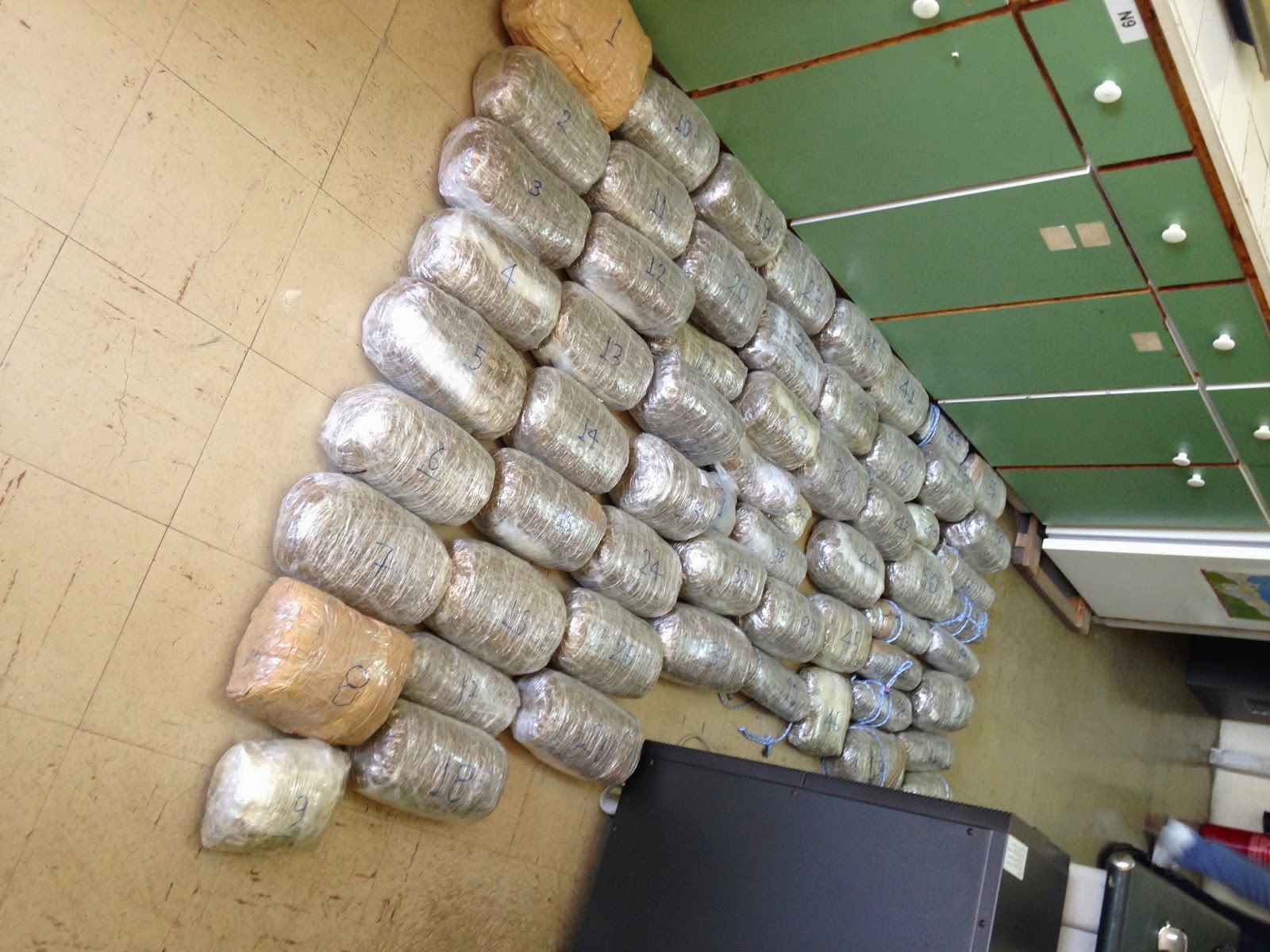 Ανεύρεση 55 κιλών κάνναβης στο Τελωνείο Μαυροματίου στη Σαγιάδα Θεσπρωτίας [video + photos] - Φωτογραφία 1