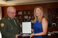 Συνάντηση ΑΝΥΕΘΑ Φώφης Γεννηματά με τον Αρχηγό των Ενόπλων Δυνάμεων της Αρμενίας