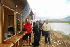 Γιάννενα: Ο Μητροπολίτης στους αγώνες θαλασσίου σκι