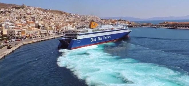Πλοίο δένει στο λιμάνι της Σύρου μέσα σε τρία λεπτά και γίνεται viral στο Youtube - Φωτογραφία 1