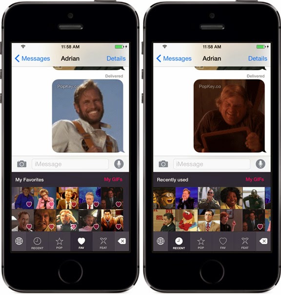 PopKey: Το πρώτο animated GIF πληκτρολόγιο για το ios 8 - Φωτογραφία 2
