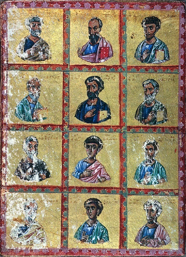 5284 - Φωτογραφία της αποσπασθείσης σελίδας από το Βυζαντινό χειρόγραφο της Ιεράς Μονής Διονυσίου Αγίου Όρους - Φωτογραφία 1