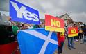 To 54% συγκεντρώνει το ΟΧΙ σύμφωνα με το BBC στη Σκωτία