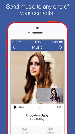 Music Messenger: AppStore free new...πείτε το με ένα τραγούδι - Φωτογραφία 1
