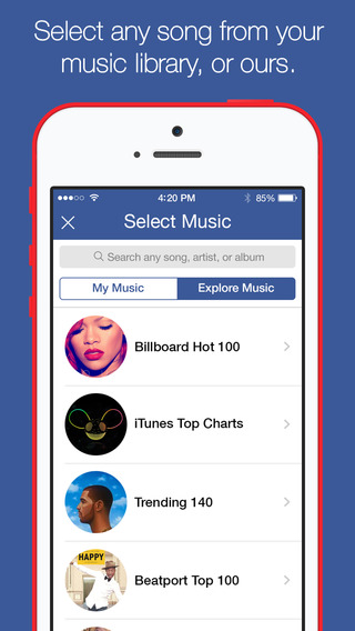 Music Messenger: AppStore free new...πείτε το με ένα τραγούδι - Φωτογραφία 3