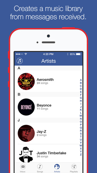 Music Messenger: AppStore free new...πείτε το με ένα τραγούδι - Φωτογραφία 6