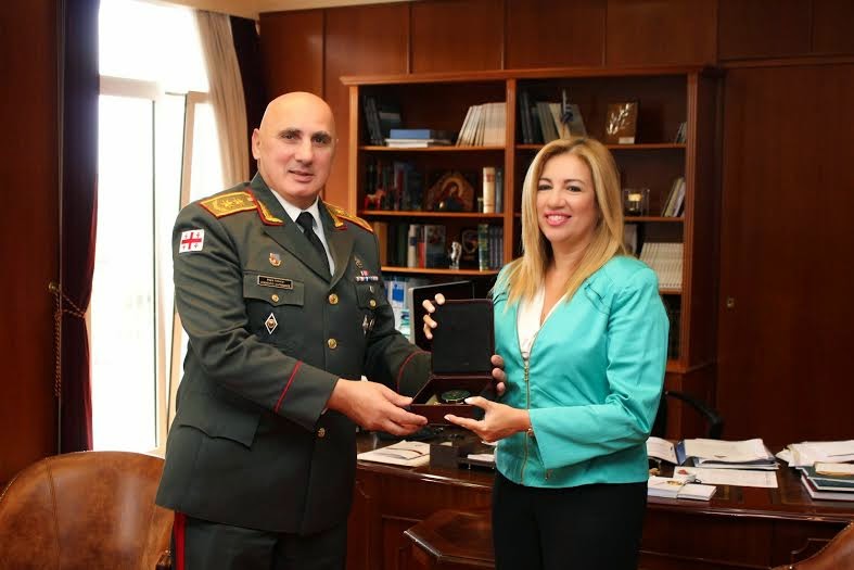 Συνάντηση ΑΝΥΕΘΑ Φώφης Γεννηματά με τον Αρχηγό των Ενόπλων Δυνάμεων της Γεωργίας - Φωτογραφία 4