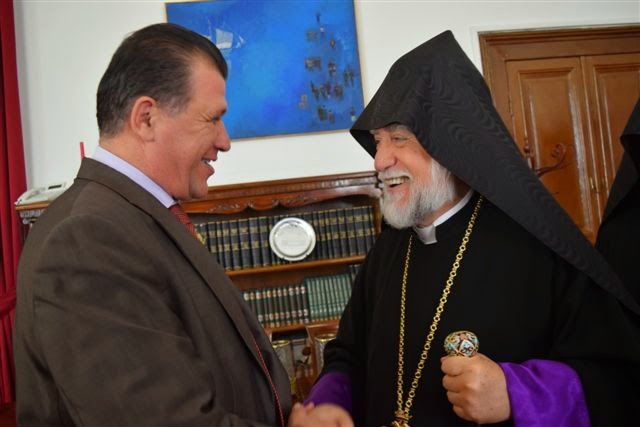 Συνάντηση του ΥΜΑΘ, Γ. Ορφανού με τον Πατριάρχη Κιλικίας, Αράμ τον Α΄ - Φωτογραφία 3