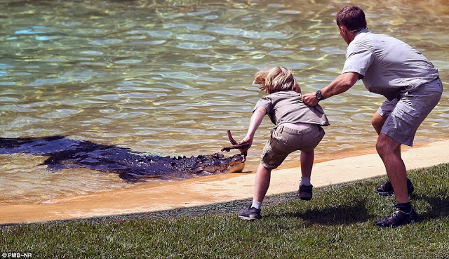 ΔΕΙΤΕ: Η στιγμή που ο 10χρονος γιος του Steve Irwin ήρθε πρόσωπο με πρόσωπο με έναν γιγάντιο κροκόδειλο - Φωτογραφία 2