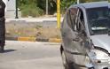 Σφοδρή σύγκρουση οχημάτων στα Τρίκαλα [photos]