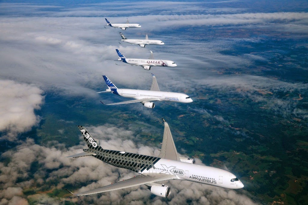Ανεπανάληπτο: Πέντε Airbus A350 XWB πετούν σε σχηματισμό [video] - Φωτογραφία 1