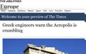 The Times: Οι Έλληνες προειδοποιούν ότι η Ακρόπολη καταρρέει - Φωτογραφία 2