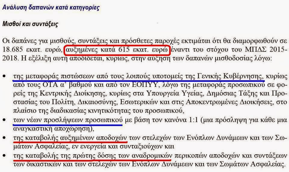 Τι προβλέπει για τα Στελέχη των ΕΔ και των ΣΑ το προσχέδιο προϋπολογισμού έτους 2015 που κατατέθηκε σήμερα στη Βουλή - Φωτογραφία 5