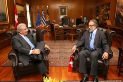 Συνάντηση ΥΕΘΑ Δημήτρη Αβραμόπουλου με τον Πρέσβη της Ελβετίας