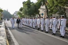 Επίσκεψη ΥΕΘΑ Δημήτρη Αβραμόπουλου στο Αρχηγείο Στόλου και σε Πολεμικά πλοία στο Ναύσταθμο Σαλαμίνος