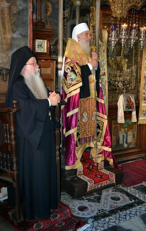 5446 - Φωτογραφίες από την επίσκεψη του Πατριάρχη Σερβίας κ. Ειρηναίου στη Λαύρα των Σέρβων, την Ιερά Μονή Χιλιανδαρίου - Φωτογραφία 15