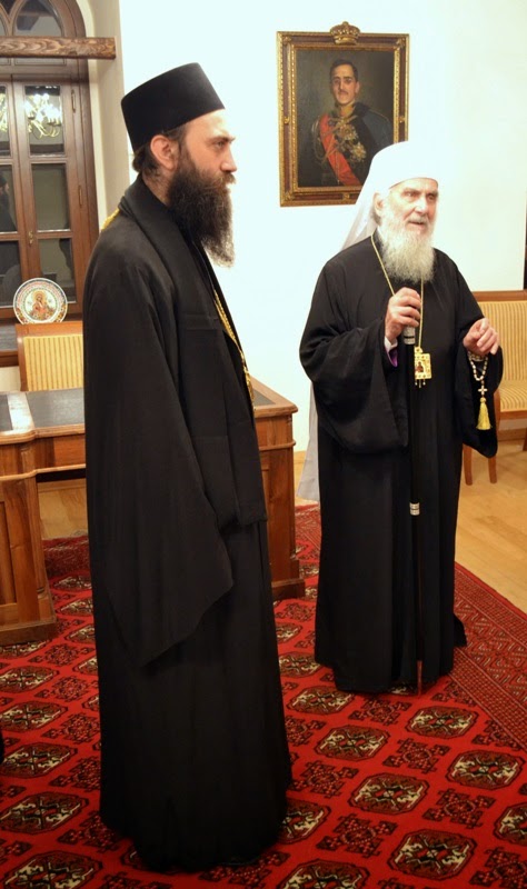 5446 - Φωτογραφίες από την επίσκεψη του Πατριάρχη Σερβίας κ. Ειρηναίου στη Λαύρα των Σέρβων, την Ιερά Μονή Χιλιανδαρίου - Φωτογραφία 18