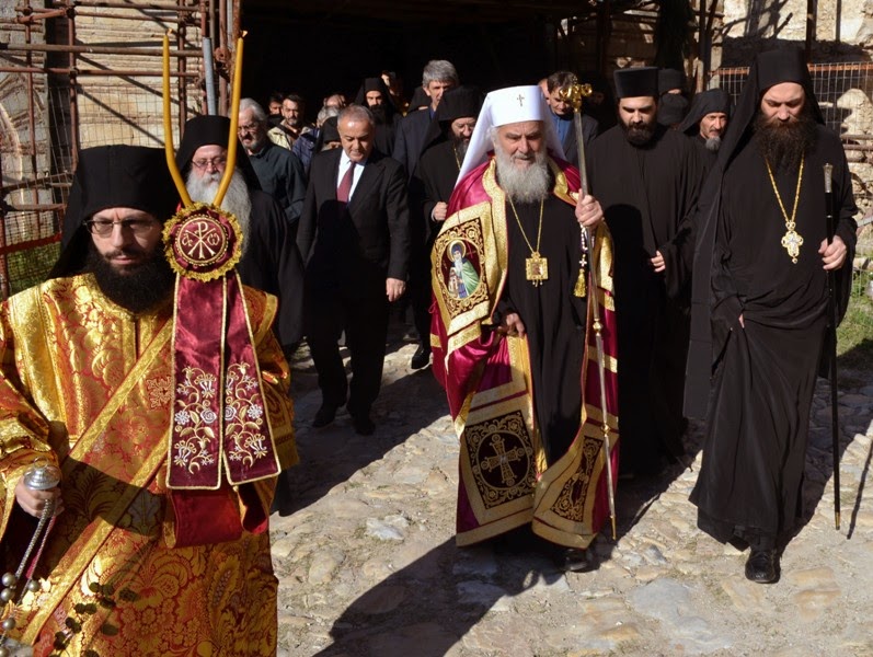 5446 - Φωτογραφίες από την επίσκεψη του Πατριάρχη Σερβίας κ. Ειρηναίου στη Λαύρα των Σέρβων, την Ιερά Μονή Χιλιανδαρίου - Φωτογραφία 5