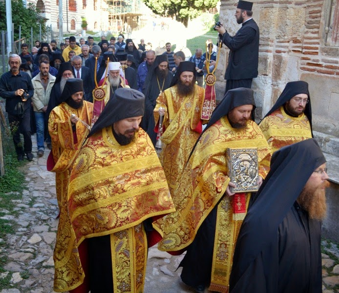 5446 - Φωτογραφίες από την επίσκεψη του Πατριάρχη Σερβίας κ. Ειρηναίου στη Λαύρα των Σέρβων, την Ιερά Μονή Χιλιανδαρίου - Φωτογραφία 7