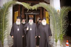 5466 - O Ηγούμενος της Ιεράς Μονής Βατοπαιδίου και ο Μητροπολίτης Λεμεσού στην Ι. Μητρόπολη Φθιώτιδος