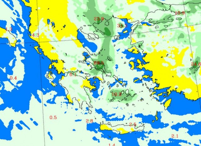 Έκτακτο δελτίο καιρού – Δείτε που θα χτυπήσει η κακοκαιρία (χάρτες) - Φωτογραφία 6