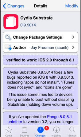 Νέα έκδοση του Cydia Substrate από τον Saurik v0.9.5015 - Φωτογραφία 1