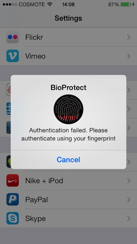 BioProtect: Cydia tweak update v1.4-283 ($2.99) - Φωτογραφία 2