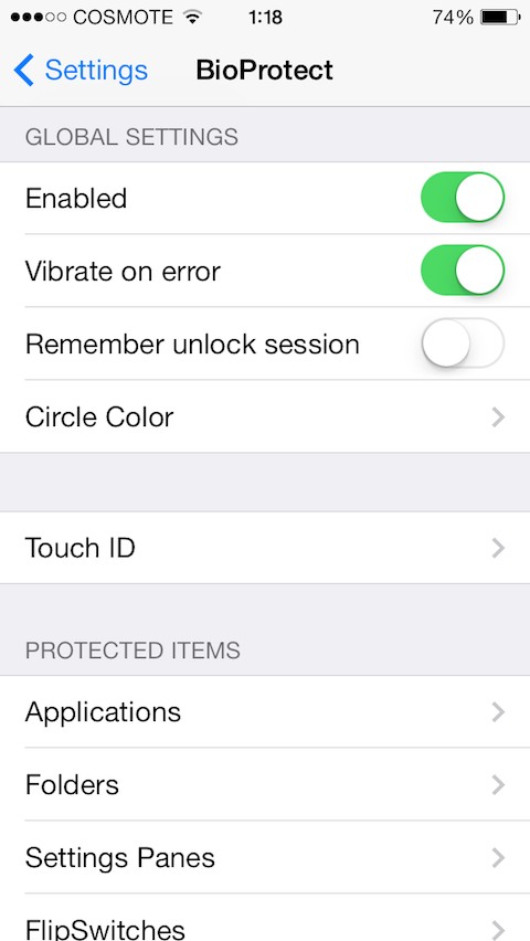 BioProtect: Cydia tweak update v1.4-283 ($2.99) - Φωτογραφία 3