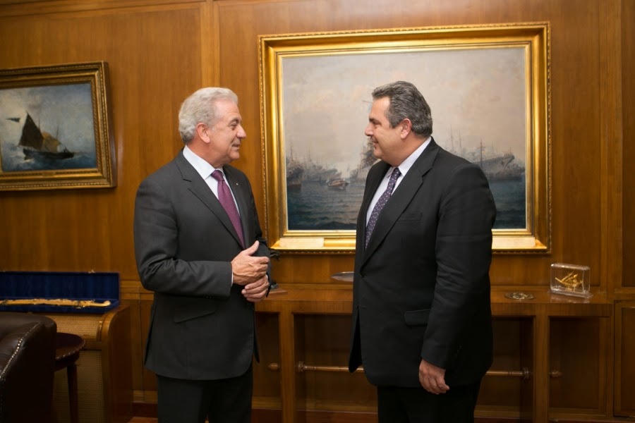 Επίσκεψη Προέδρου των Ανεξαρτήτων Ελλήνων Πάνου Καμμένου στο ΥΠΕΘΑ - Φωτογραφία 2