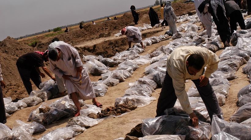 Ιράκ: Βρήκαν μαζικό τάφο με 150 σορούς μελών σουνιτικής φυλής - Φωτογραφία 1