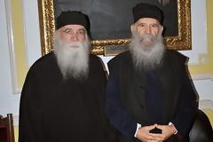 Συνάντηση Γέροντος Νεκταρίου Μουλατσιώτη με τον Αρχιεπίσκοπο Θυατείρων (Αγγλίας) κ.κ. Γρηγόριο