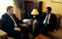Συνάντηση του περιφερειάρχη κ. Μακεδονίας Απ. Τζιτζικώστα με τον υφυπουργό ανάπτυξης και ανταγωνιστικότητας Μηταράκη