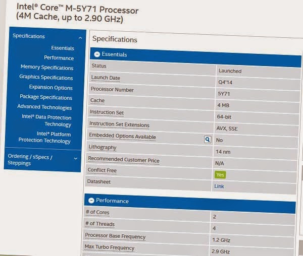Δυνατοί Core M επεξεργαστές έρχονται από την Intel - Φωτογραφία 1