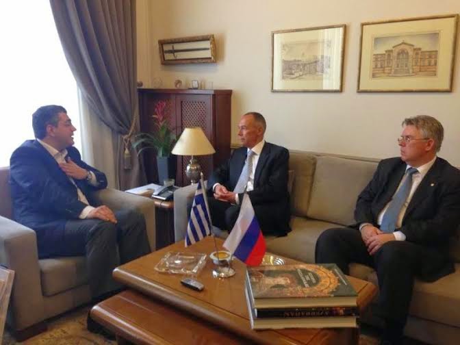 Ο Πρέσβης της Ρωσικής Ομοσπονδίας στην Ελλάδα στον Περιφερειάρχη Κ. Μακεδονίας Απ. Τζιτζικώστα - Φωτογραφία 1