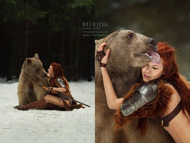 Μαγικές εικόνες. Η αρκούδα φιλούσε υπέροχα - Φωτογραφία 7