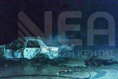 Κρήτη: Θρίλερ με άντρα που κάηκε ζωντανός δίπλα στο αυτοκίνητο που βλέπετε