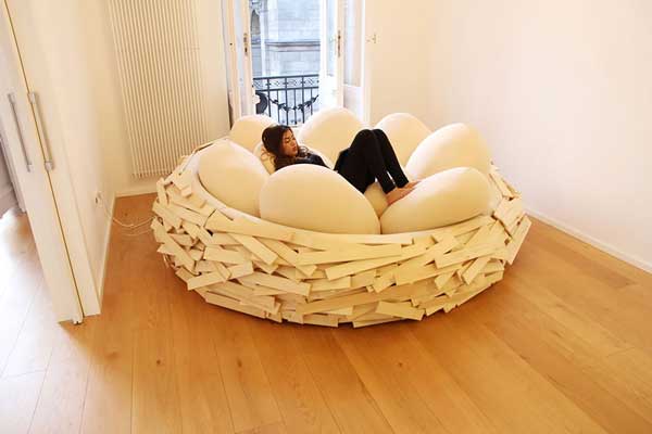 Πρωτότυπος καναπές μοιάζει με φωλιά! [photos] - Φωτογραφία 3