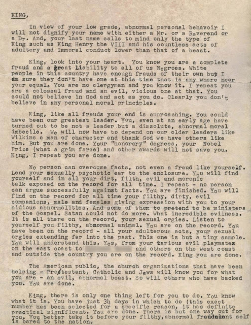 ΣΟΚ: Το FBI ζητούσε από τον Μάρτιν Λούθερ Κινγκ να αυτοκτονήσει - Στη δημοσιότητα γράμμα ΝΤΟΚΟΥΜΕΝΤΟ [photo] - Φωτογραφία 2