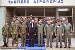Επίσημη επίσκεψη Υπουργού Εθνικής Άμυνας στο Αρχηγείο Τακτικής Αεροπορίας