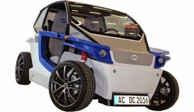 Πρωτότυπο ηλεκτρικό αυτοκίνητο από 3D εκτυπωτή - Φωτογραφία 1