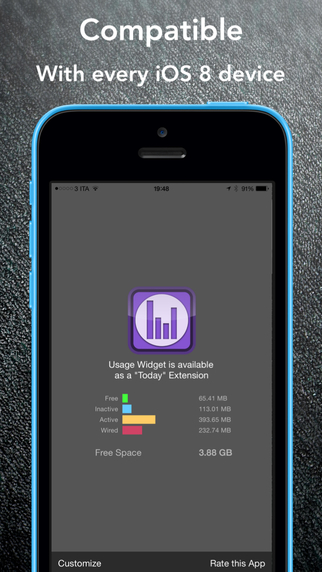 Usage Widget: AppStore free...παρακολουθήστε την μνήμη χωρίς jailbreak - Φωτογραφία 5