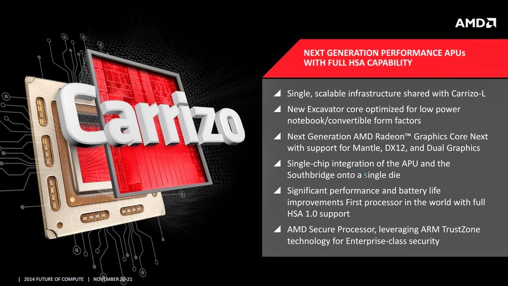 Η AMD ανακοινώνει τα Carrizo και Carrizo-L SOCs - Φωτογραφία 1