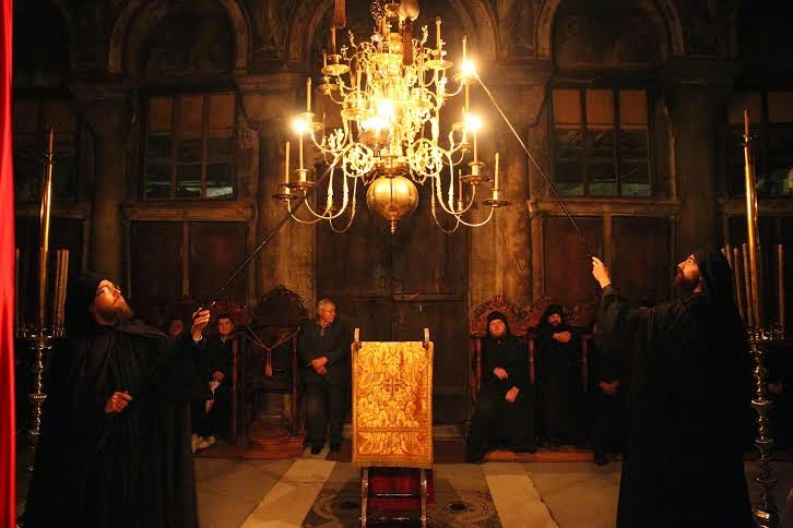 5631 - Ο Εσπερινός του Αγίου Ιωάννου του Χρυσοστόμου στην Ιερά Μονή Βατοπαιδίου - Φωτογραφία 10