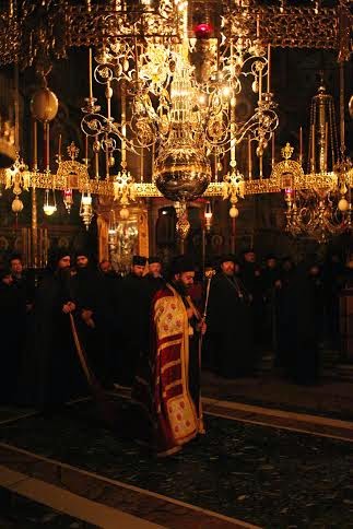 5631 - Ο Εσπερινός του Αγίου Ιωάννου του Χρυσοστόμου στην Ιερά Μονή Βατοπαιδίου - Φωτογραφία 2