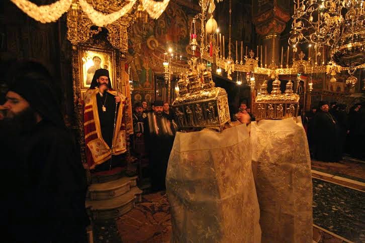5631 - Ο Εσπερινός του Αγίου Ιωάννου του Χρυσοστόμου στην Ιερά Μονή Βατοπαιδίου - Φωτογραφία 5