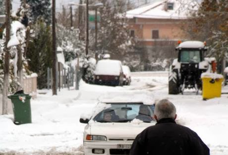 Εύβοια: Έπεσαν τα πρώτα χιόνια - Φωτογραφία 1