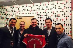 Ο Νίκος Μακρόπουλος καλεσμένος της Manchester United [photos]