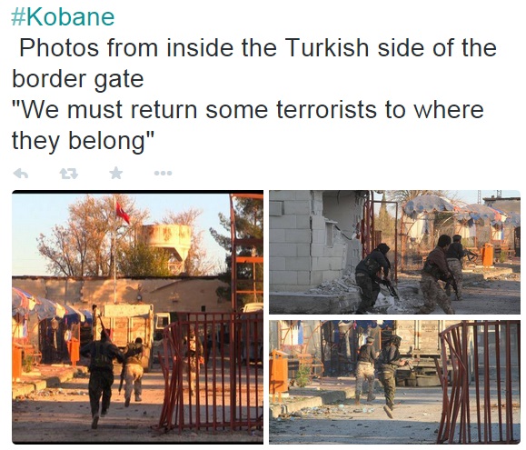 Δείτε βίντεο: Το Ισλαμικό Κράτος επιτέθηκε στην Κομπάνι μέσα από την Τουρκία - Φωτογραφία 2