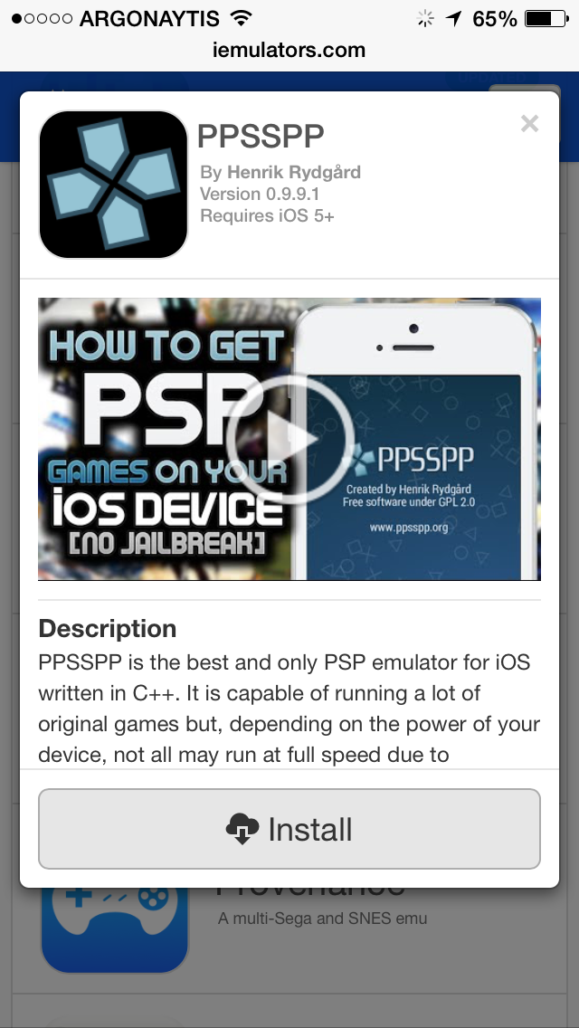 Πώς να εγκαταστήσετε το PSP emulator για το iPhone και το iPad χωρίς jailbreaking - Φωτογραφία 3