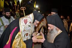 5656 - Η Αλεξανδρούπολη υποδέχθηκε Ιερό Λείψανο του Αγίου Ανδρέα που φυλάσσεται σε Αγιορείτικο Κελλί